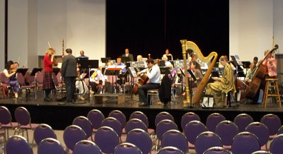 Orchestra gathers